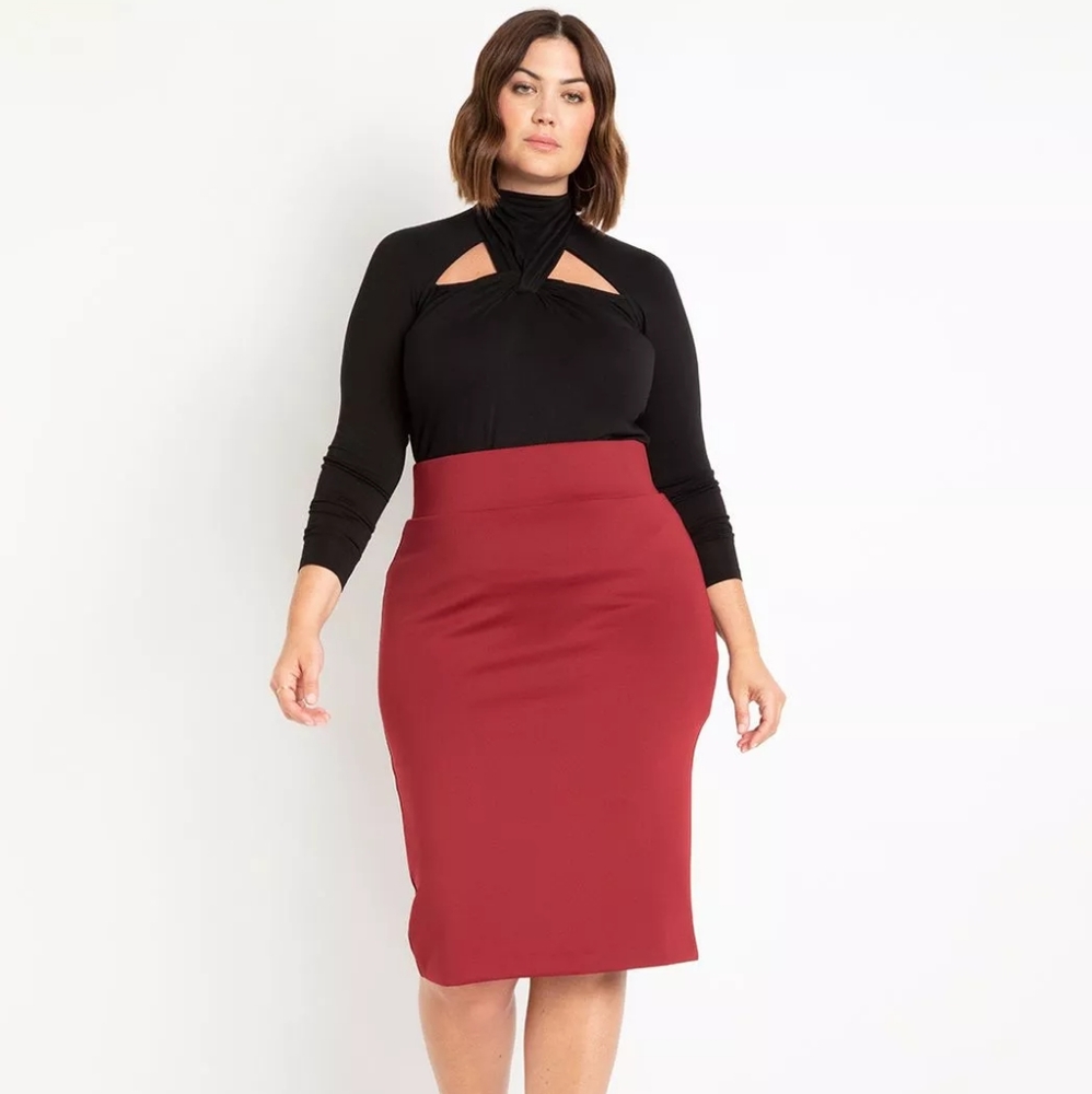 Edgy Eloquii Top with Cut Outs